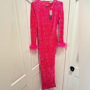Fashion Nova Long Sleeve Sequin Dress Size XL